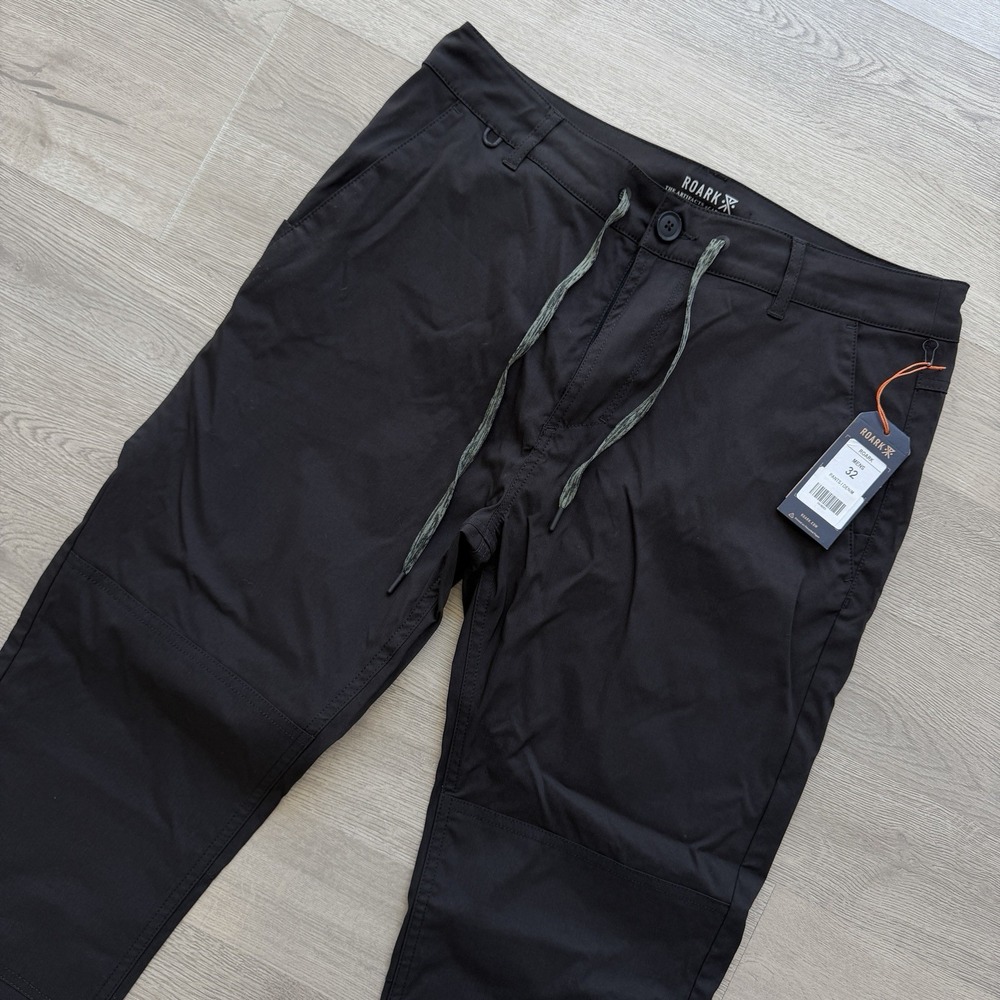 ROARK Explorer Adventure Pants Mens 32x30 Black Nylon RP281 NWT